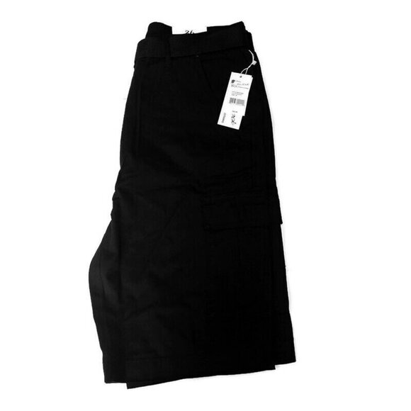 Blu Rock Premium Clothing Belted Cargo Shorts Mens Size 36 Black MGS-8500 - Picture 4 of 4